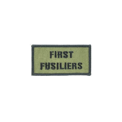 Picture of First Fusiliers Shoulder Patch - Black on Olive - Pack of 5