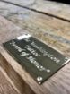 Picture of Sword Desk Mount in Light Oak with a Brass Engraving Plate
