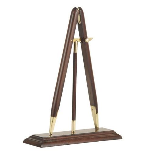 Picture of Presentation Pace Stick Desk Stand & Plate - Rosewood Finish