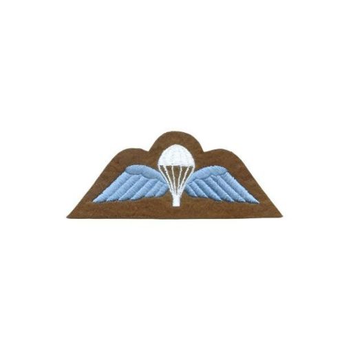 Picture of Para Wings Badge - Sky Blue on Khaki - Embroidered - Pair